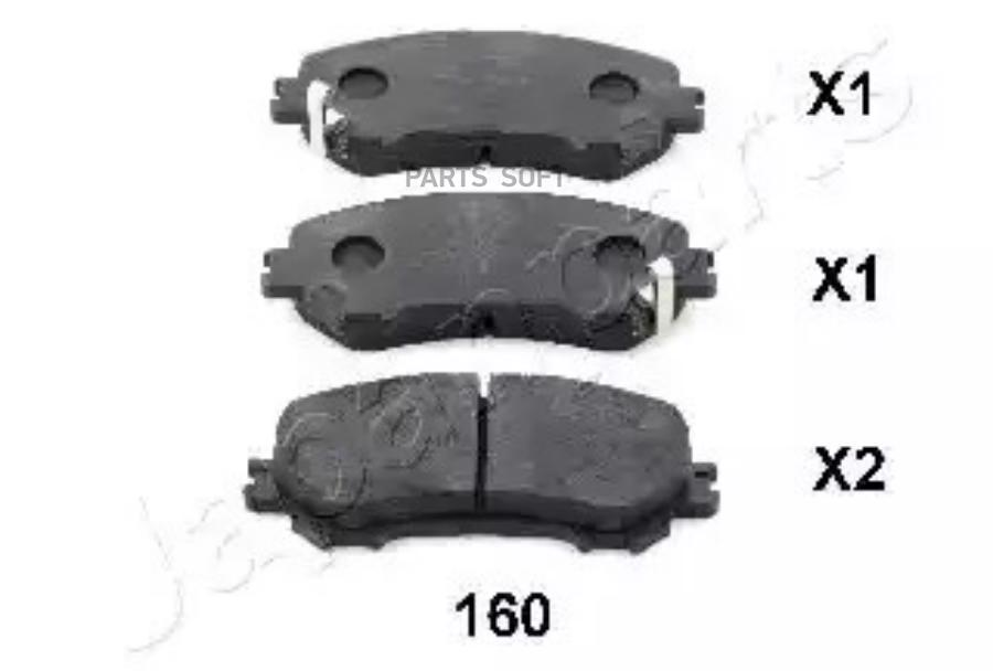 

Тормозные колодки Japanparts PA160AF