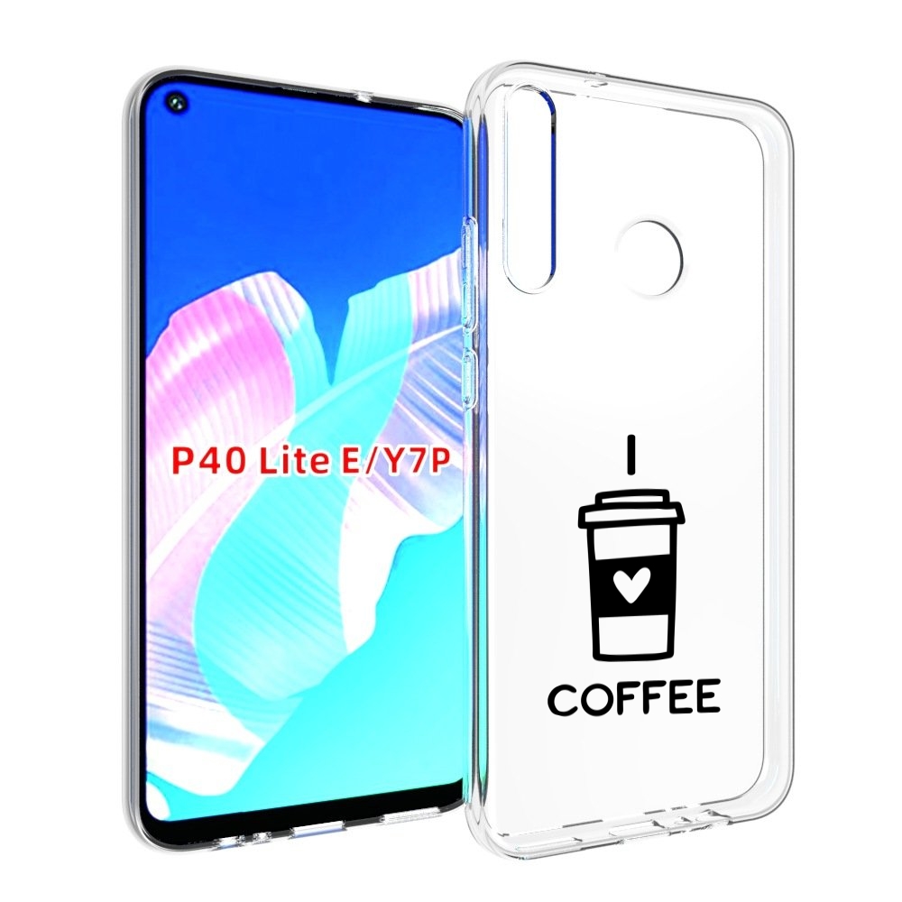 

Чехол бампер MyPads Я люблю кофе для Huawei P40 Lite E., Прозрачный, Tocco