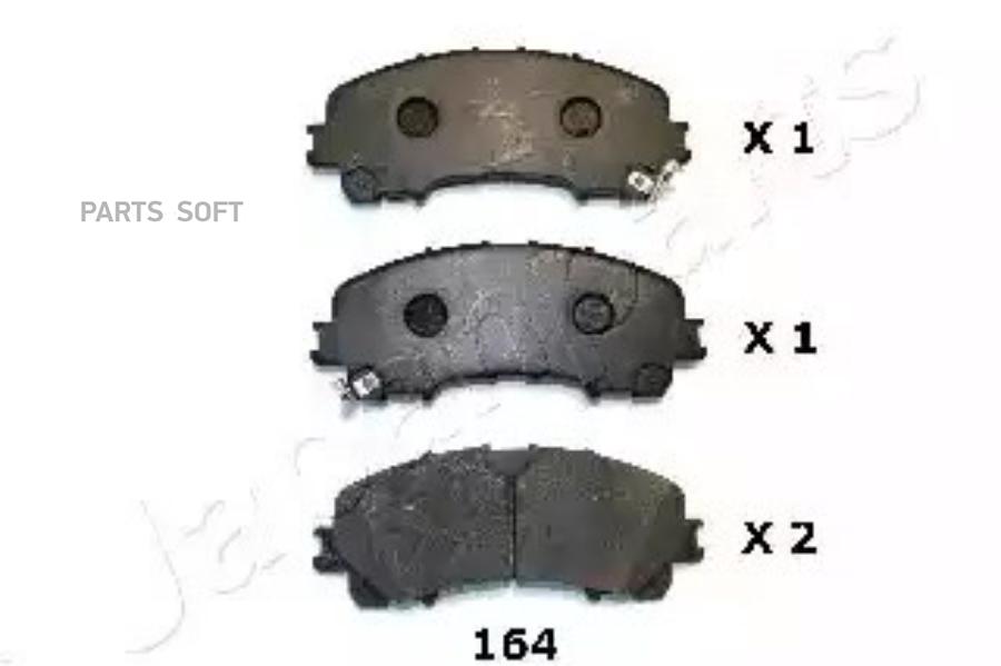 

Тормозные колодки Japanparts PA164AF