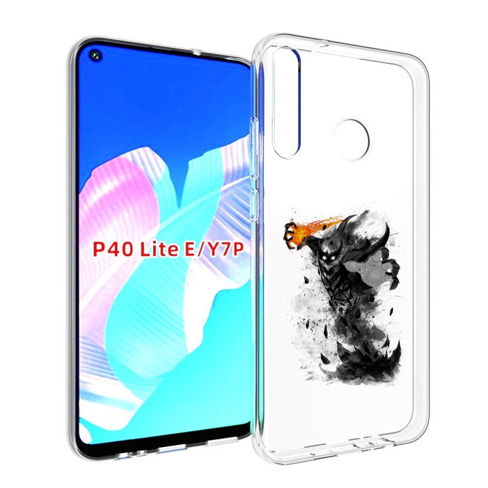 

Чехол бампер MyPads nevermore черно белый для Huawei P40 Lite E., Прозрачный, Tocco