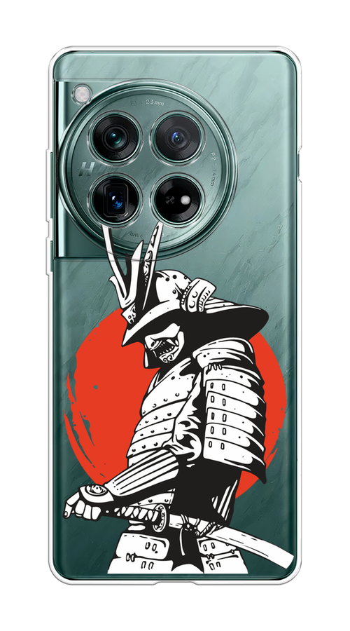 

Чехол на OnePlus 12 "Самурай с катаной", Черный;красный;белый, 154450-1
