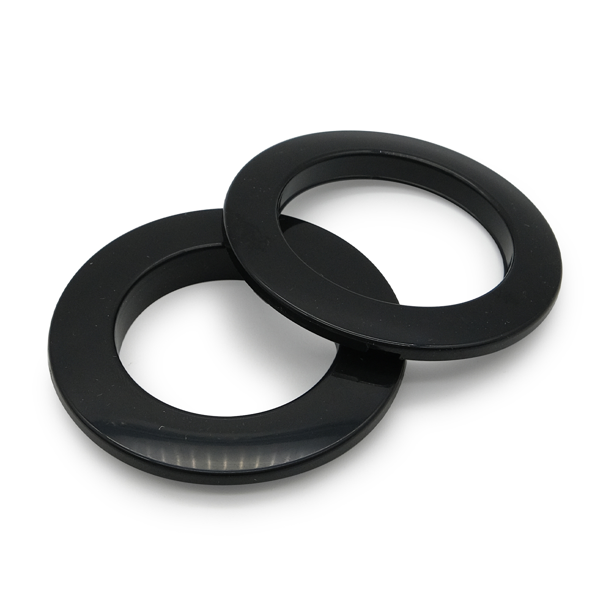 Люверс шторный круглый d-35мм с многоуровневым замком пластик, 24 черный глянец, 10шт