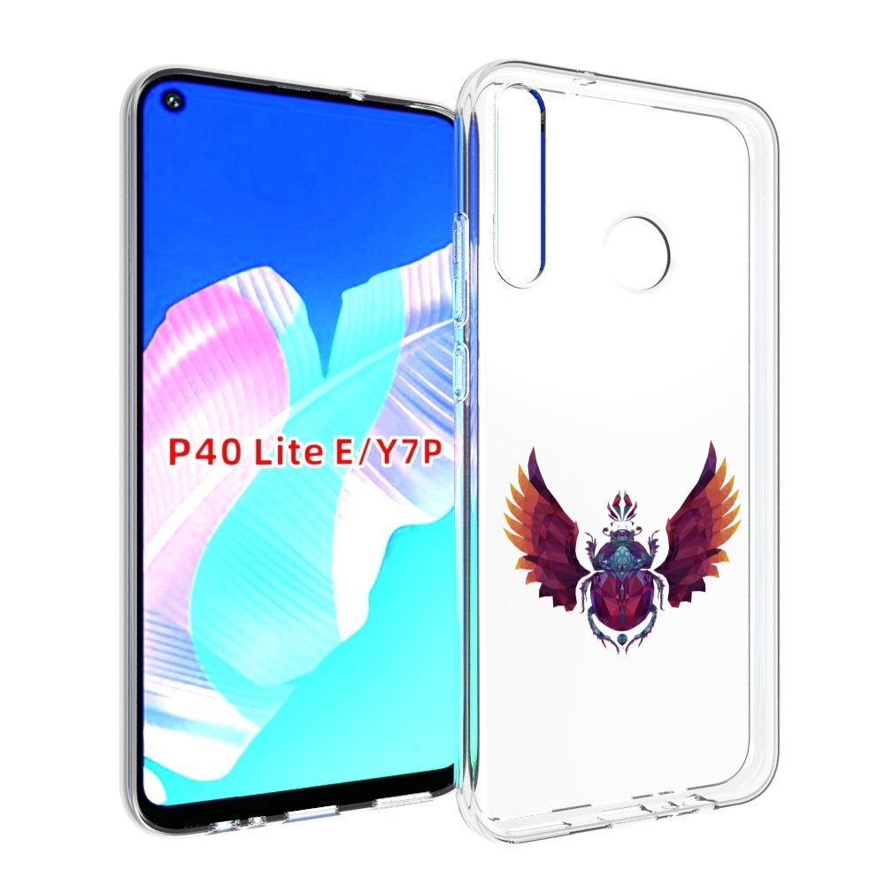 

Чехол бампер MyPads алмазный скоробей для Huawei P40 Lite E., Прозрачный, Tocco