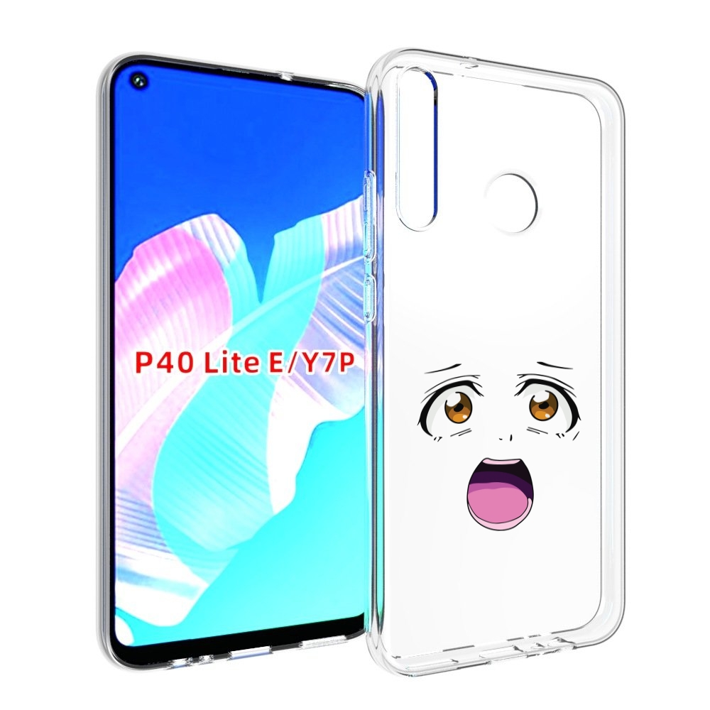 

Чехол бампер MyPads аниме лицо для Huawei P40 Lite E., Прозрачный, Tocco