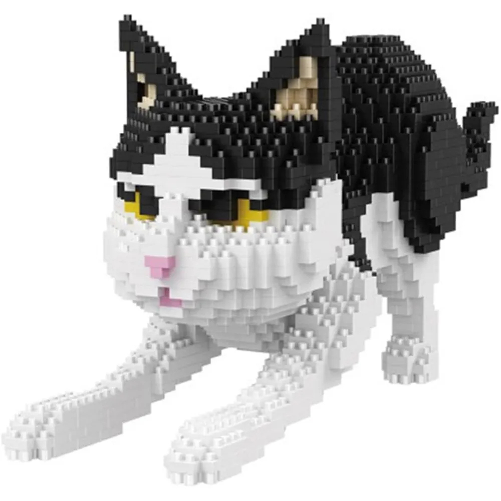

Конструктор Balody Waist Stretching Cat 1390 деталей, YS935346, Waist Stretching Cat