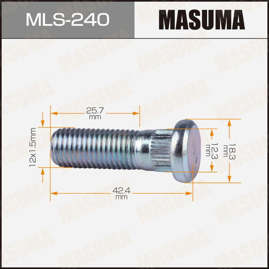 

Шпилька MASUMA 12x1.5мм, L=42.4мм / Honda