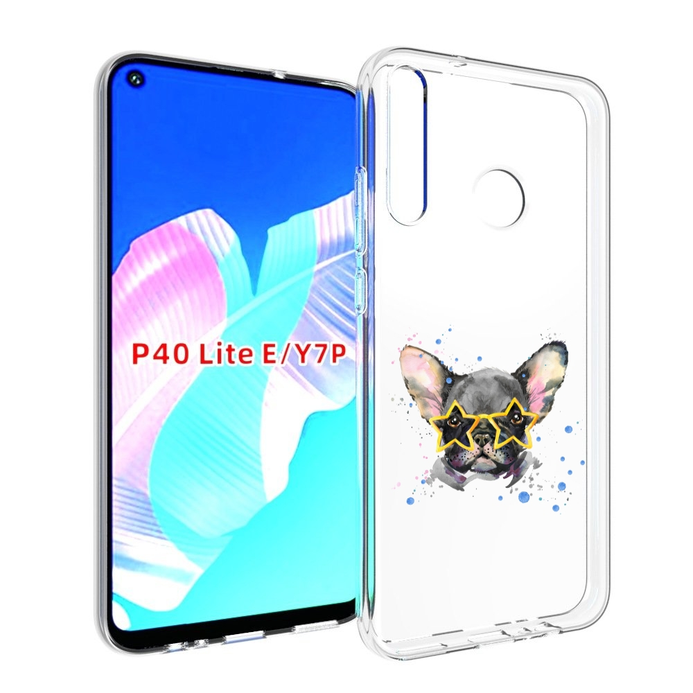 

Чехол бампер MyPads буля в очках для Huawei P40 Lite E., Прозрачный, Tocco