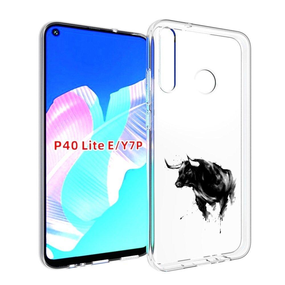 

Чехол бампер MyPads бык для Huawei P40 Lite E., Прозрачный, Tocco