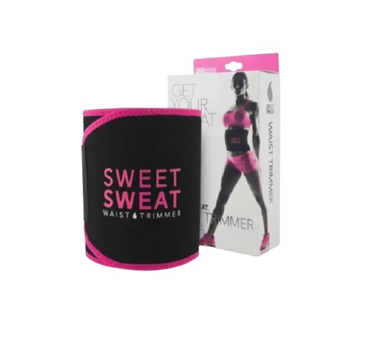 фото Пояс-корсет универсальный для похудения sweat waist trimmer (размер l), розовый nobrand