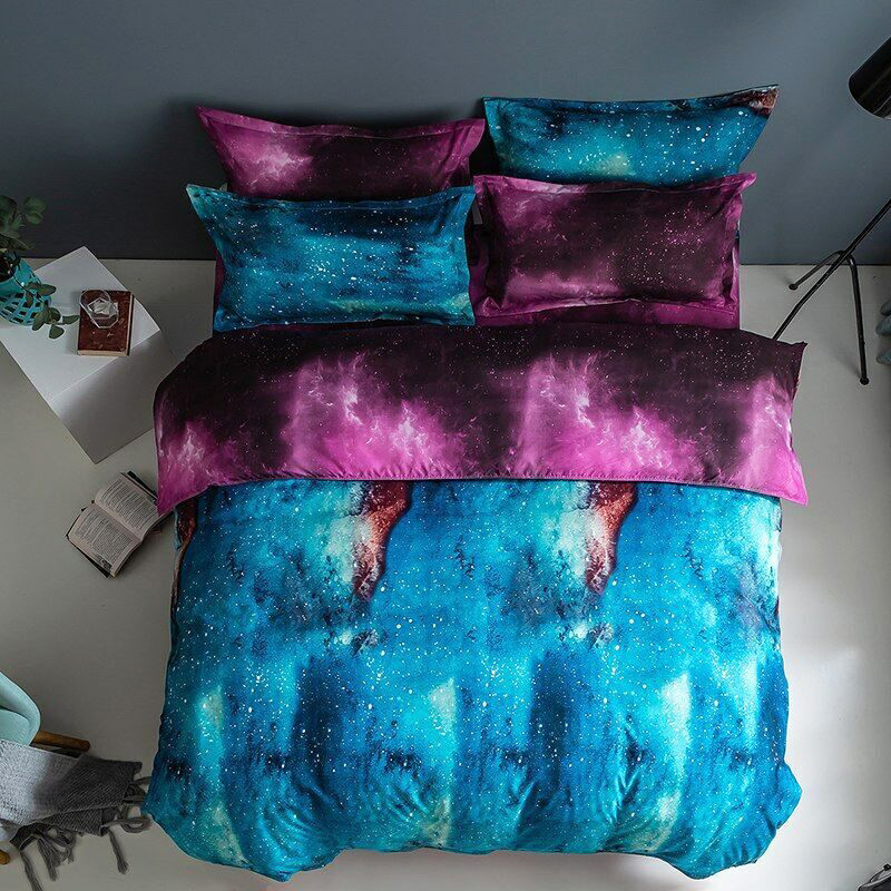 фото Комплект постельного белья grazia-textile 1,5-спальный galaxy, сатин, нав. 70x70