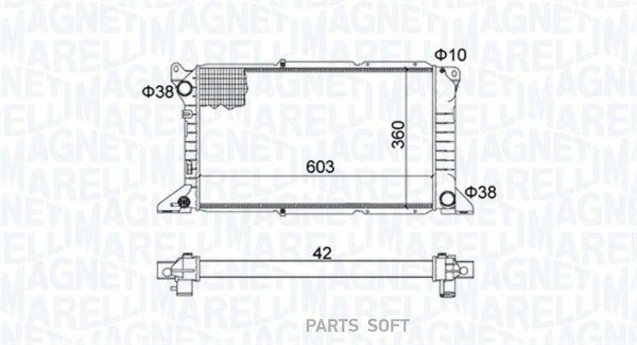 MAGNETI MARELLI Радиатор 600x360 12450₽