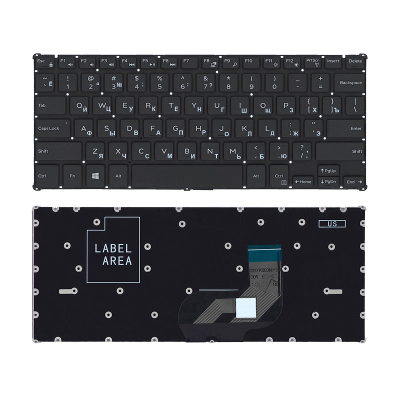 

Клавиатура для ноутбука Dell Inspiron 11 3162 черная без рамки