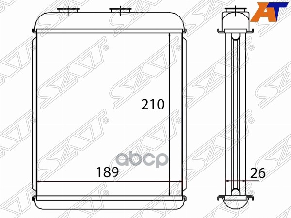 

Радиатор Отопителя Салона Opel Astra G 98-05/Astra H 04-10/Zafira 00-05 (Delphi) Sat арт.