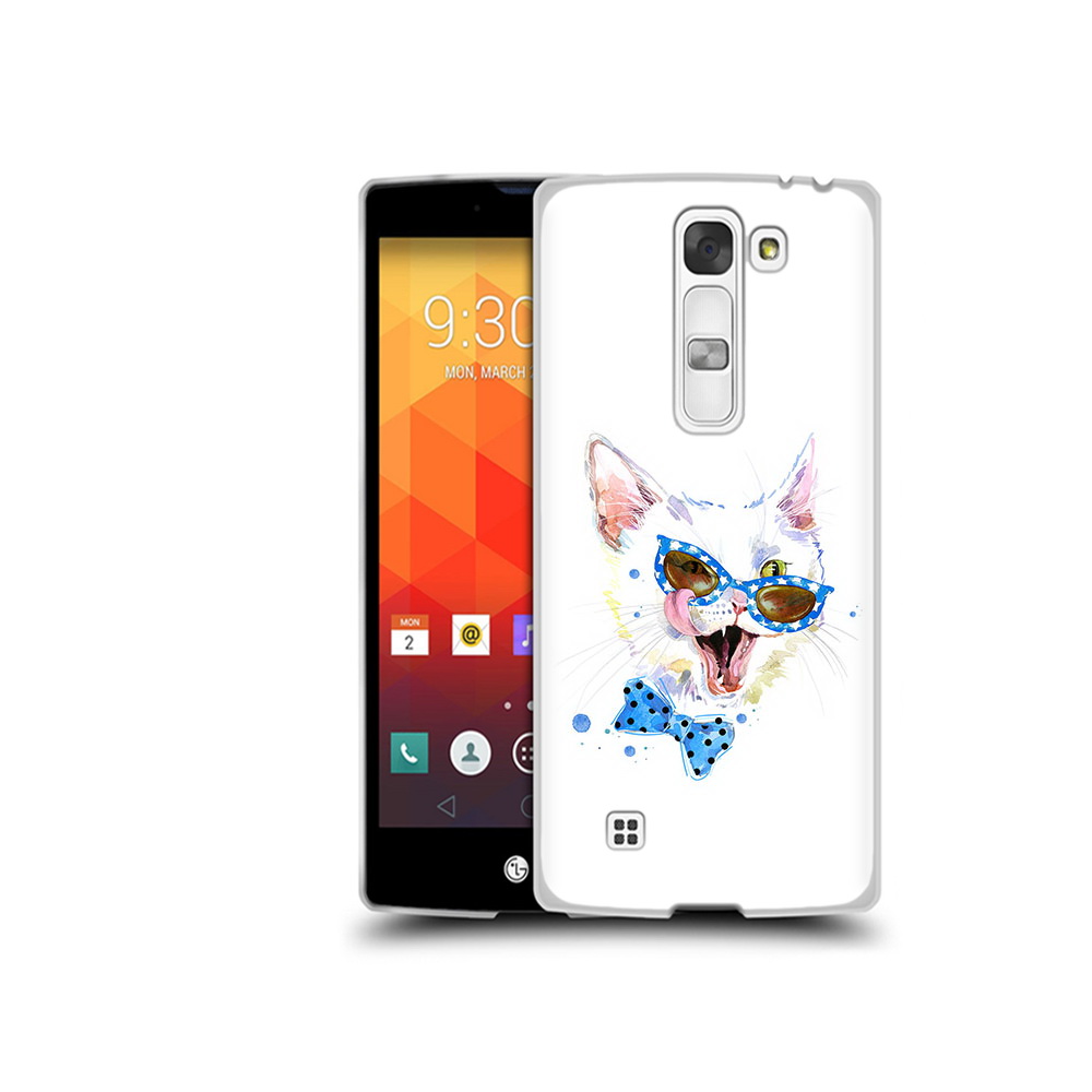 

Чехол MyPads Tocco для LG Magna белый кот (PT13410.79.229), Прозрачный, Tocco