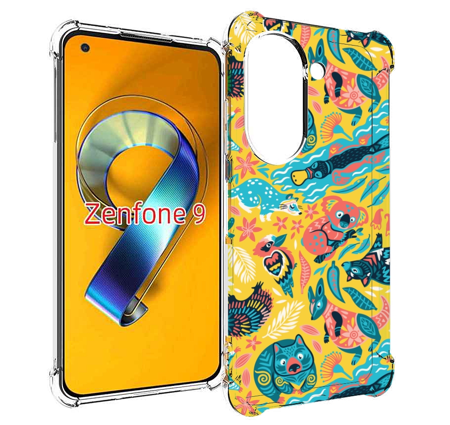 Чехол MyPads seamless-pattern для Asus Zenfone 9 (AI2202)