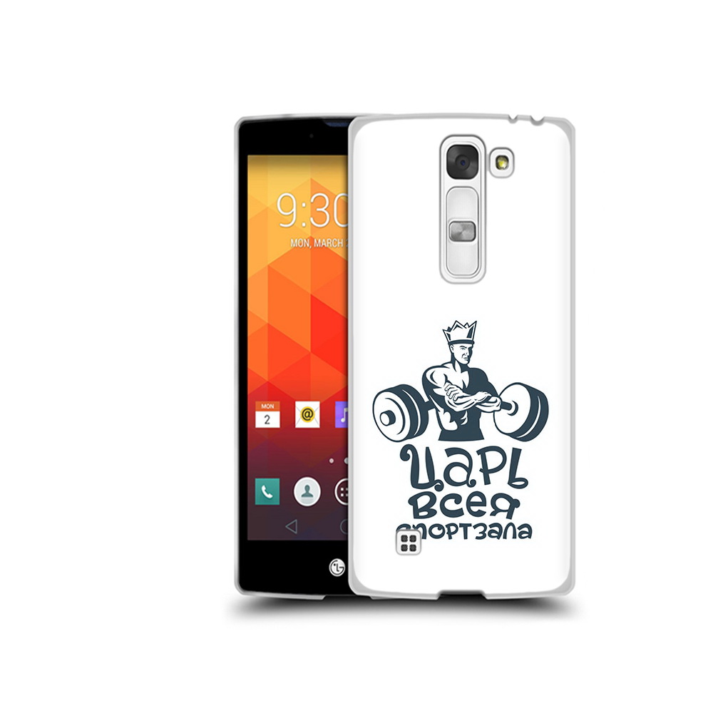 

Чехол MyPads Tocco для LG Magna бодибилдинг царь спортзала (PT13410.79.239), Прозрачный, Tocco