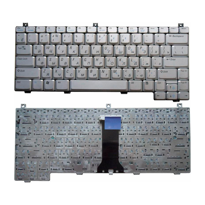 

Клавиатура для ноутбука Dell XPS M1210 серебристая