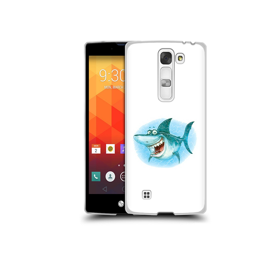 

Чехол MyPads Tocco для LG Magna веселая акула (PT13410.79.261), Прозрачный, Tocco