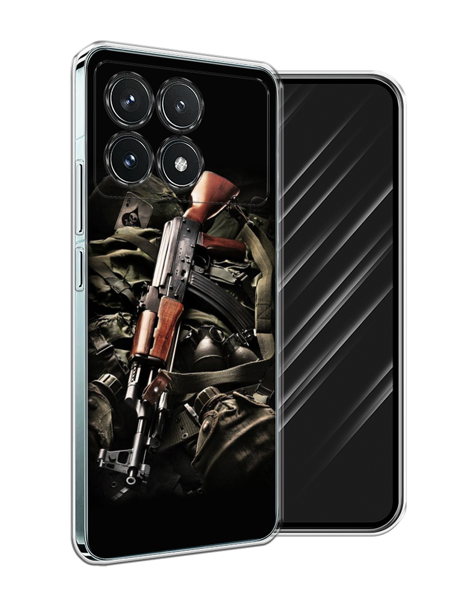 

Чехол Awog на Xiaomi Redmi K70 Pro 5G "Автомат", Черный;коричневый;серый, 320750-1