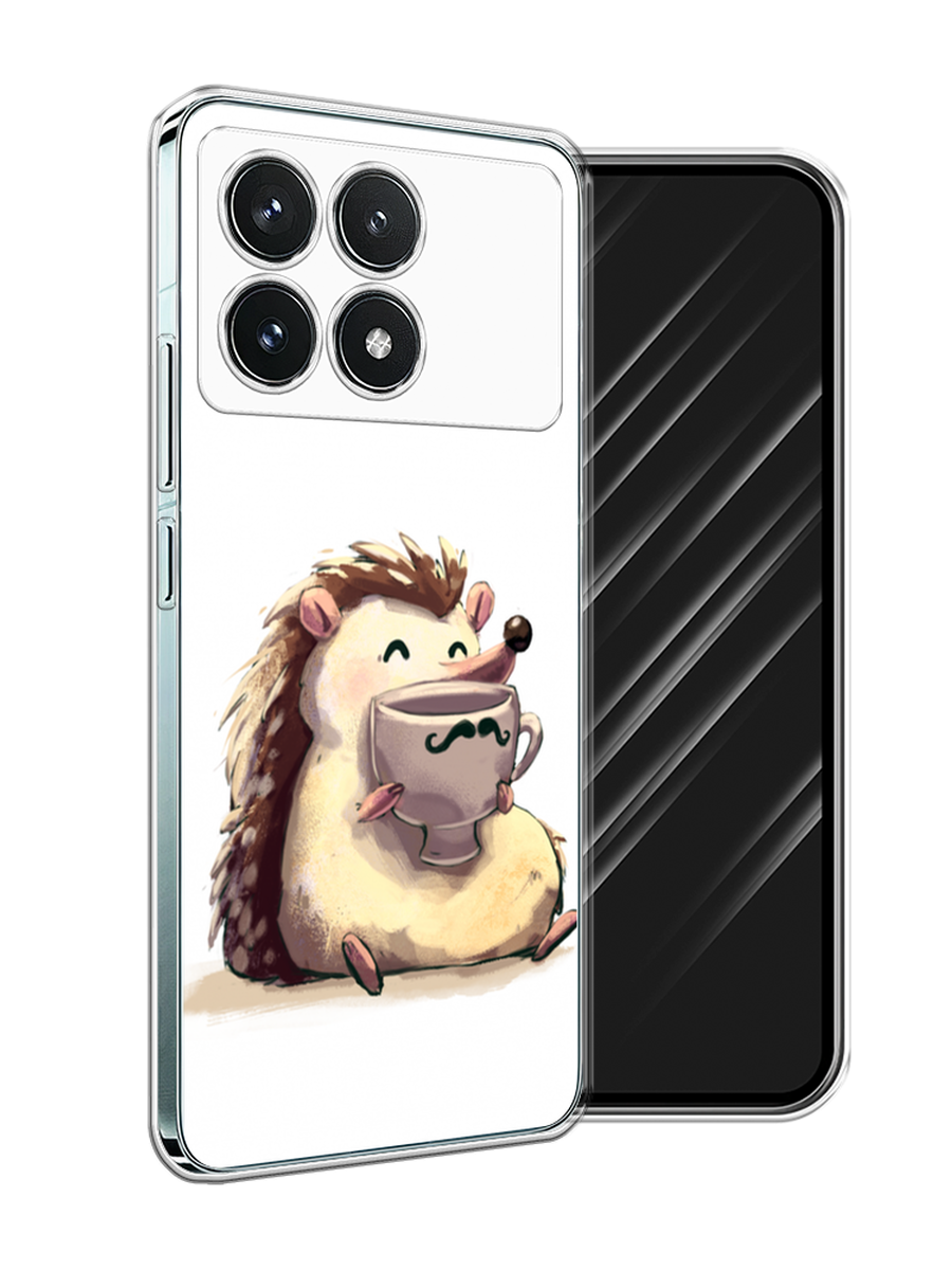 

Чехол Awog на Xiaomi Redmi K70 Pro 5G "Еж кофеман", Белый;коричневый;бежевый, 320750-1
