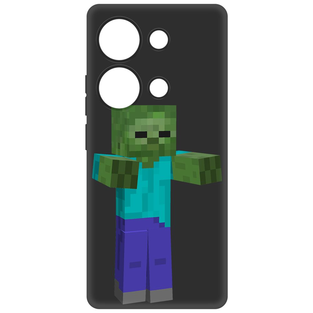 

Чехол-накладка Krutoff Soft Case Minecraft-Гигант для Poco M6 Pro 4G черный
