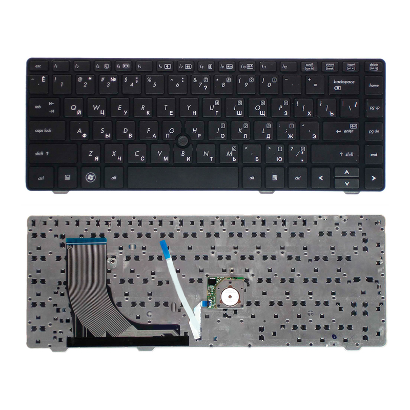 

Клавиатура для ноутбука HP ProBook 6360b черная с рамкой