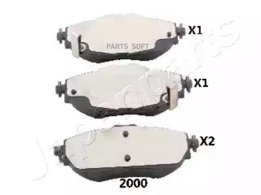 

Тормозные колодки Japanparts PA2000AF
