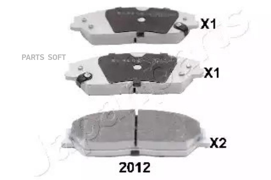 

Тормозные колодки Japanparts PA2012AF