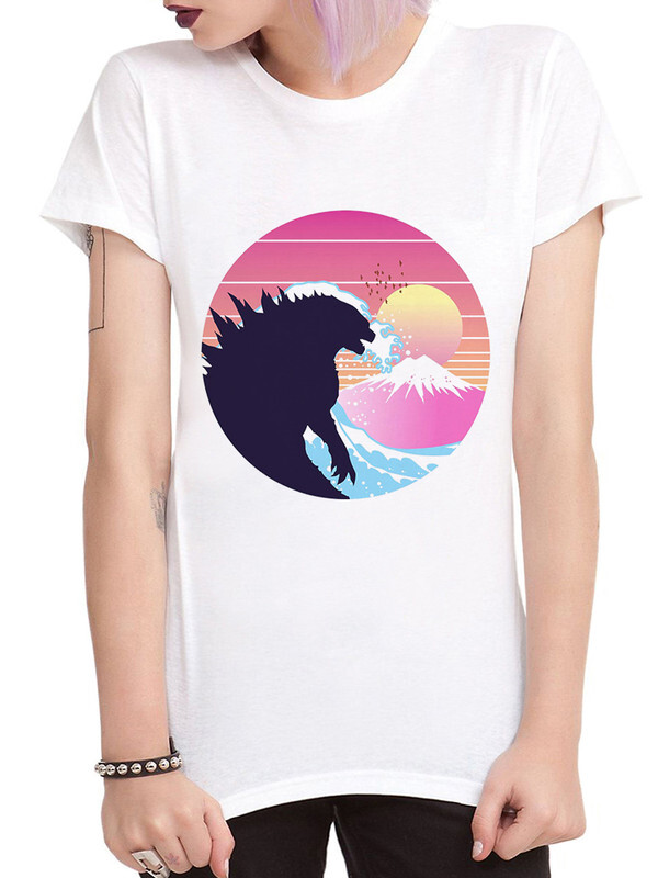 

Футболка женская Dream Shirts Годзилла белая 3XL, Годзилла