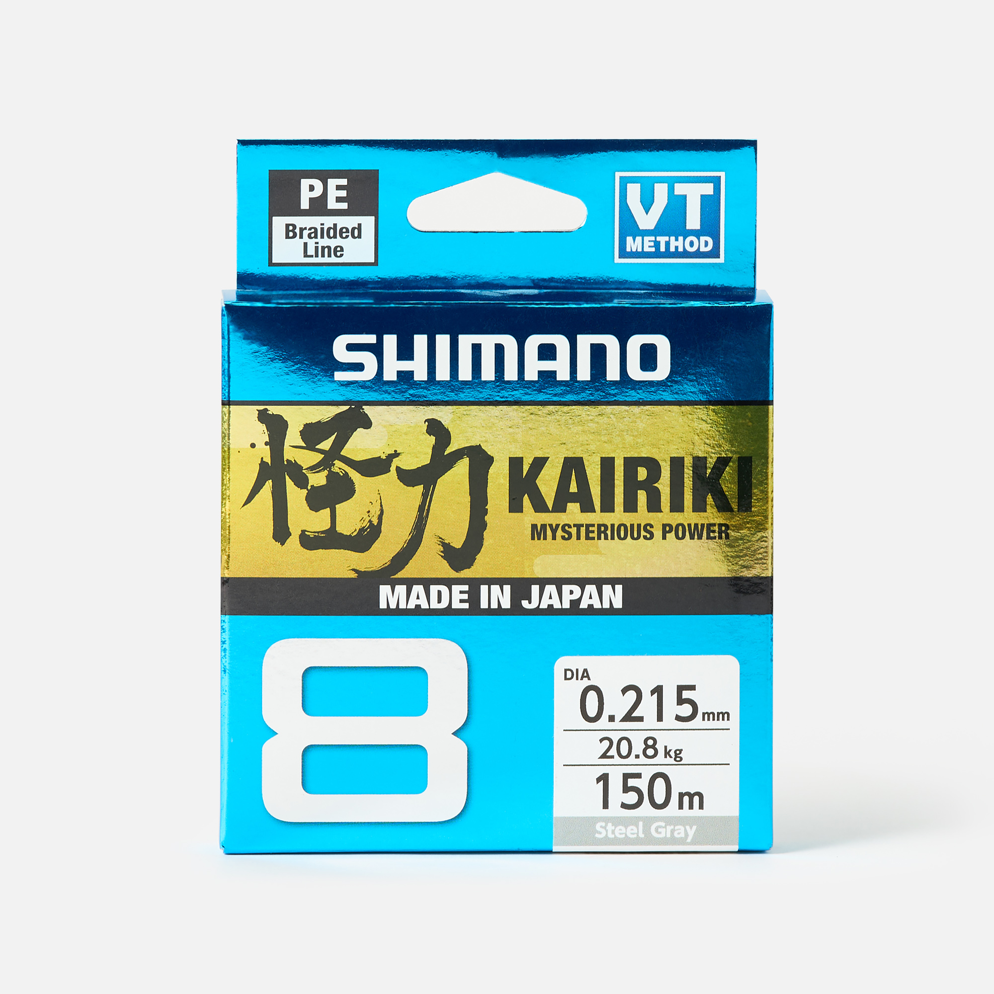 Леска Shimano Kairiki 8 59WPLA58R16, 21.5 мм, 150 м, серый