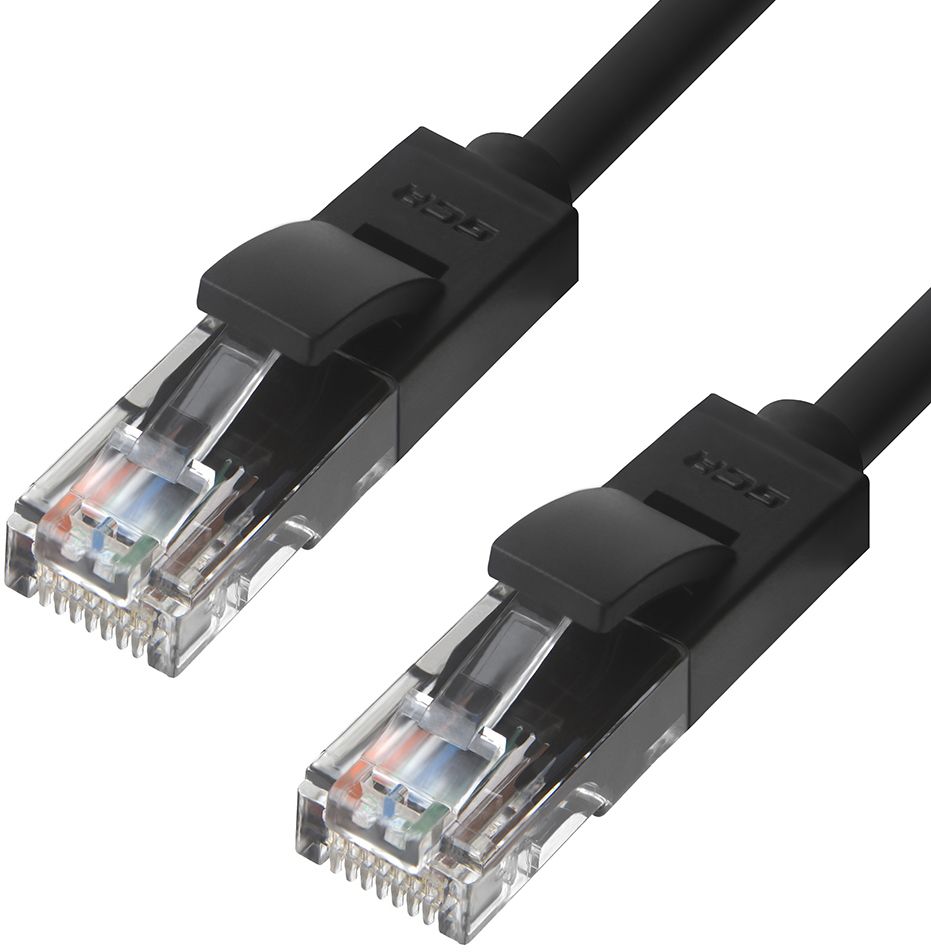 фото Кабель gcr rj45-rj45 0,3м m-m black (gcr-lnc06-0.3m)