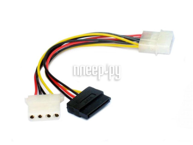 Кабель MIREX SATA - 2xMolex вилка-розетка м (13700-SAT15MX2)
