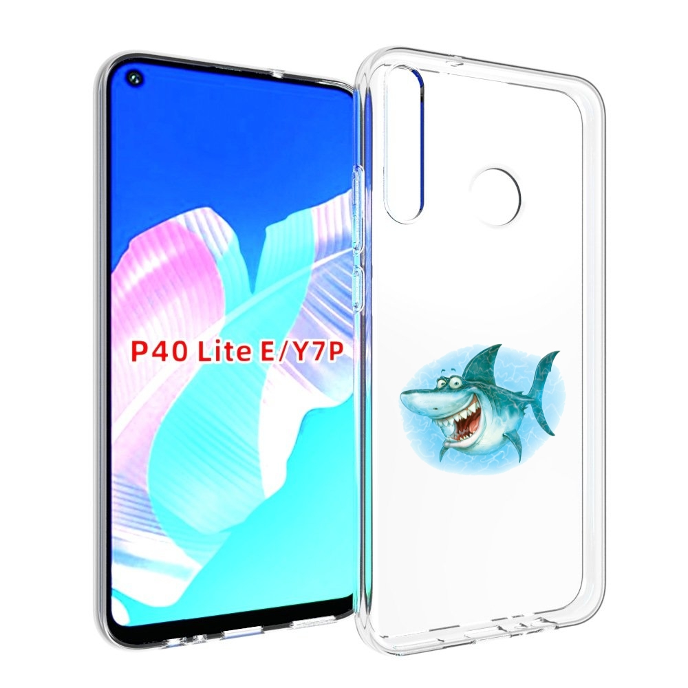 

Чехол бампер MyPads веселая акула для Huawei P40 Lite E., Прозрачный, Tocco