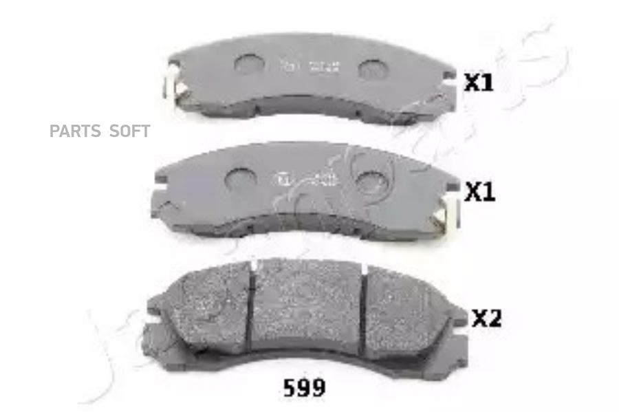 

Тормозные колодки Japanparts PA599AF