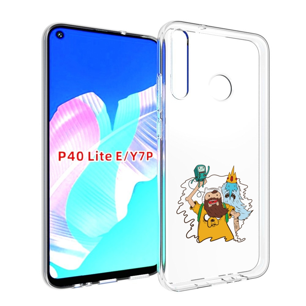 

Чехол бампер MyPads время приключений старый Финн для Huawei P40, Прозрачный, Tocco