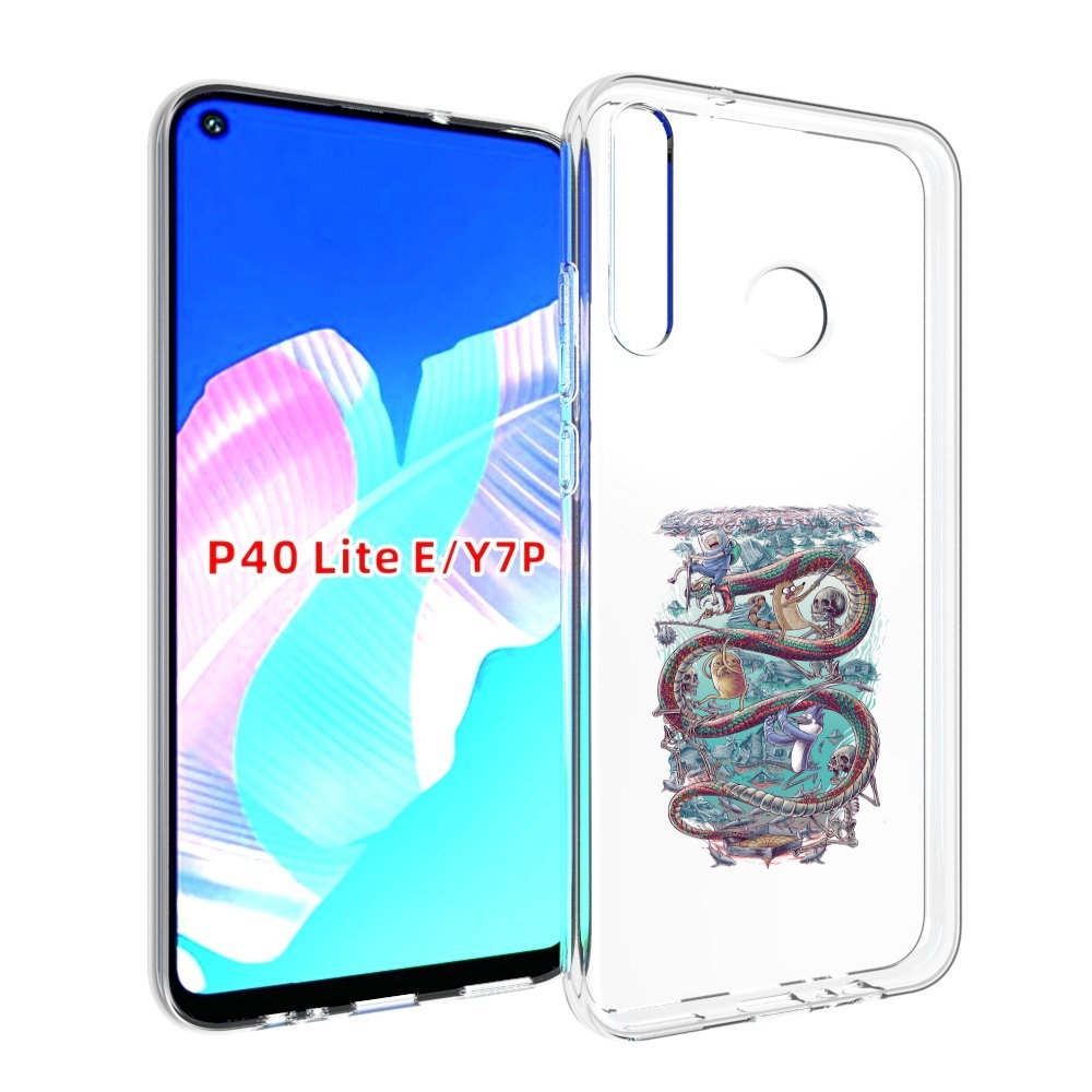 

Чехол бампер MyPads время приключений страшилка для Huawei P40 L, Прозрачный, Tocco