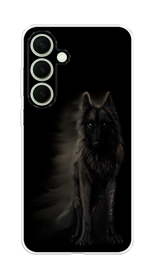 

Чехол на Samsung Galaxy S25 Plus "Туманный волк", Черный, 2110450-1