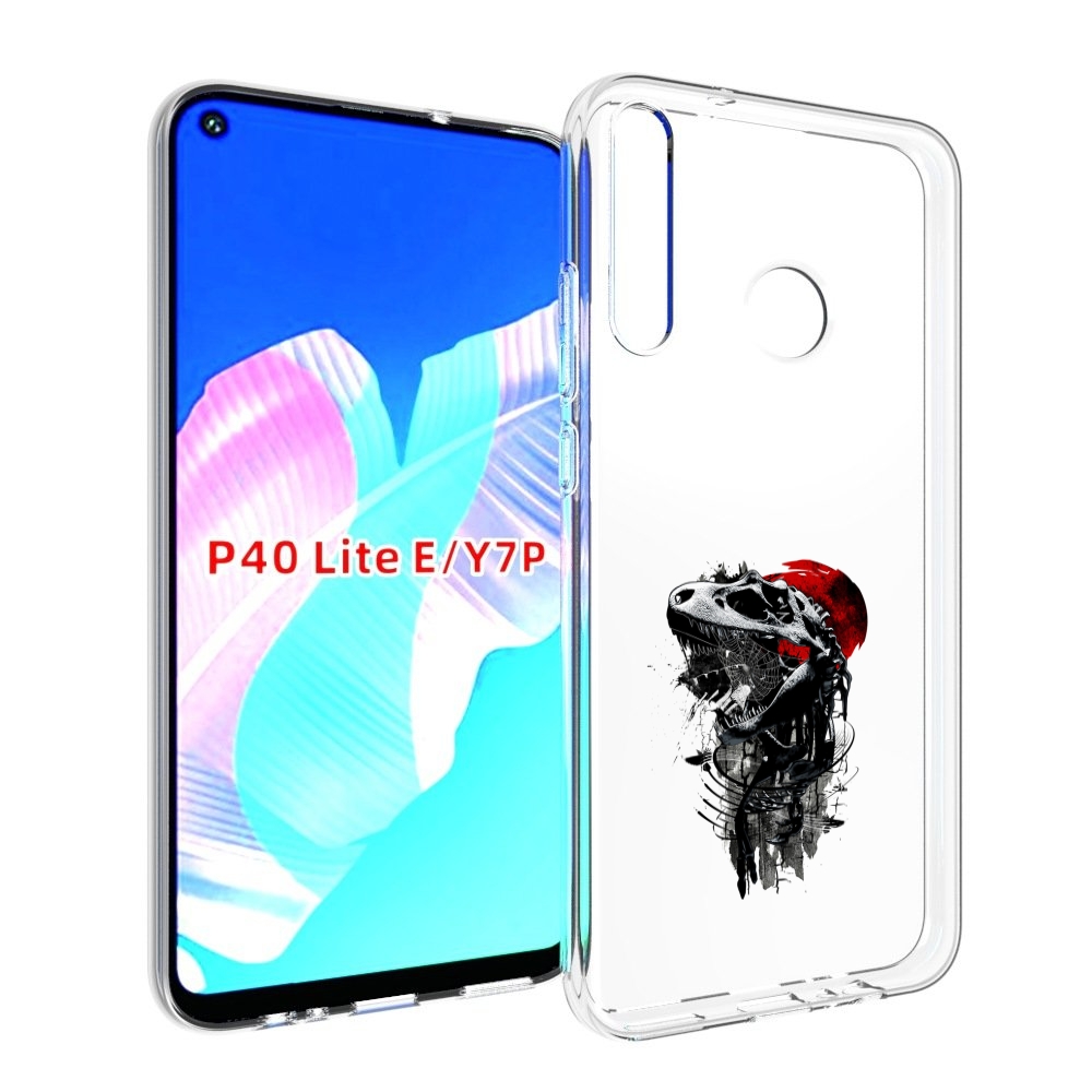

Чехол бампер MyPads вымерший динозавр для Huawei P40 Lite E., Прозрачный, Tocco