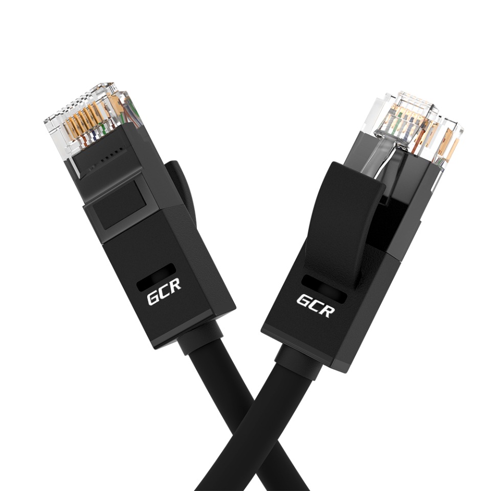 фото Кабель gcr rj45-rj45 0,15м m-m black (gcr-lnc06-0.15m)