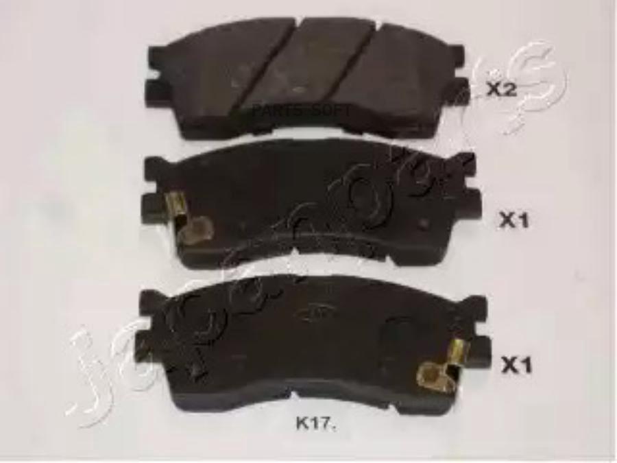 

Тормозные колодки Japanparts PAK17AF