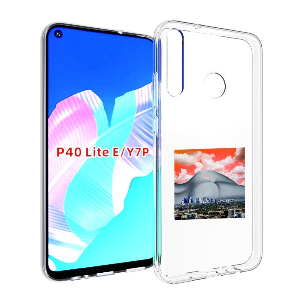 

Чехол бампер MyPads город с девушкой на фоне для Huawei P40 Lite, Прозрачный, Tocco