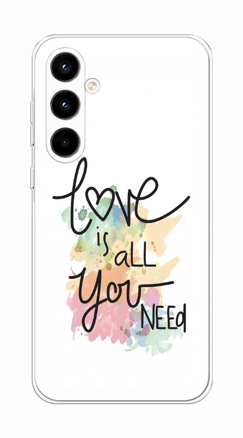 

Чехол на Samsung Galaxy A35 5G "Love is all you need", Белый;черный;зеленый, 2109350-1