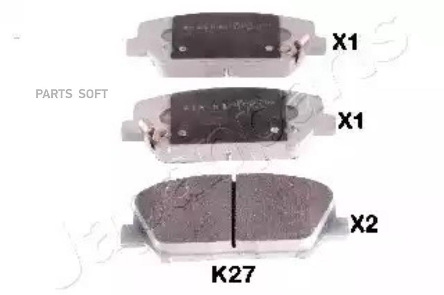 

Тормозные колодки Japanparts PAK27AF