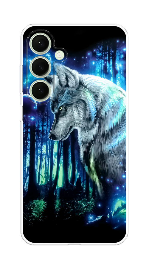 

Чехол на Samsung Galaxy S25 Plus "Сказочный волк", Синий;серебристый;черный, 2110450-1