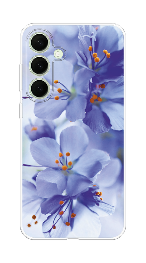 

Чехол на Samsung Galaxy S25 Plus "Фиолетовые цветки", Фиолетовый;синий, 2110450-1