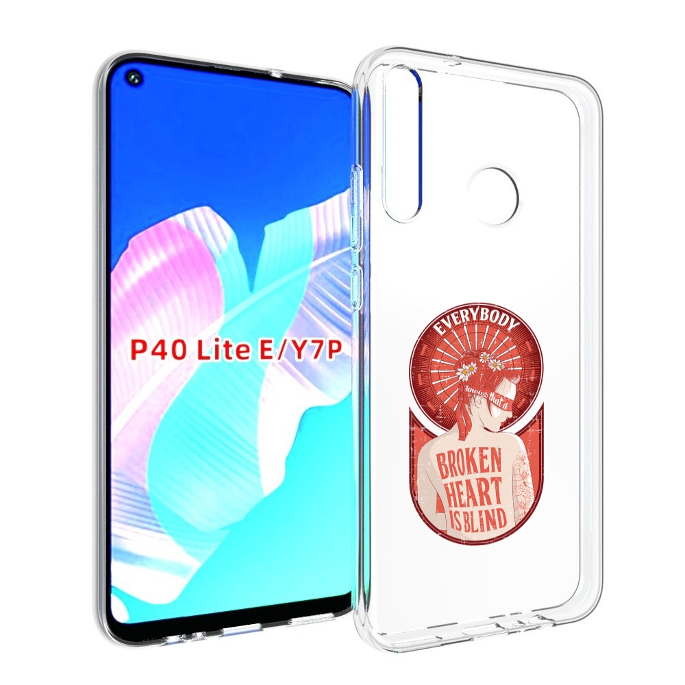 

Чехол бампер MyPads девушка разбитое сердце для Huawei P40 Lite, Прозрачный, Tocco