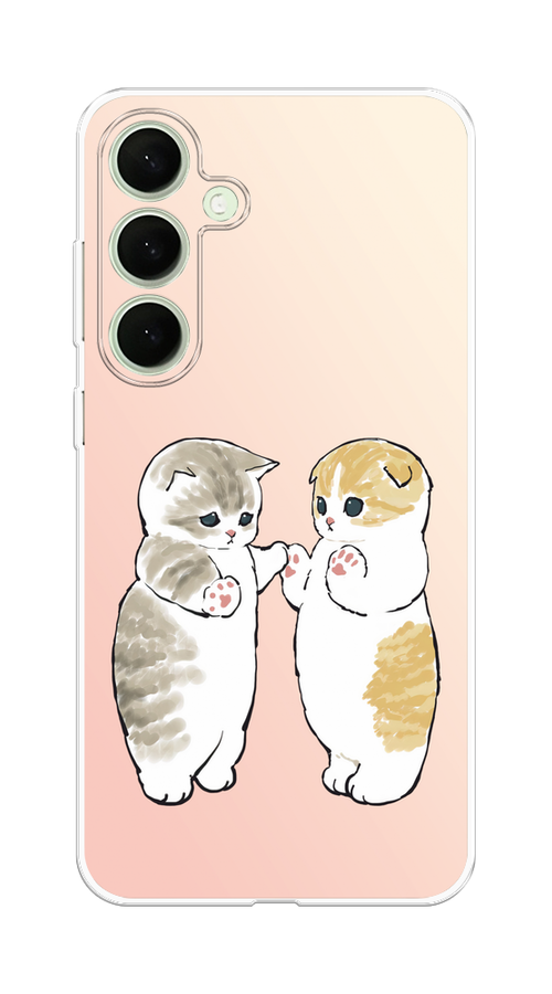 

Чехол на Samsung Galaxy S25 Plus "Пухлые котики", Розовый;бежевый;серый, 2110450-1