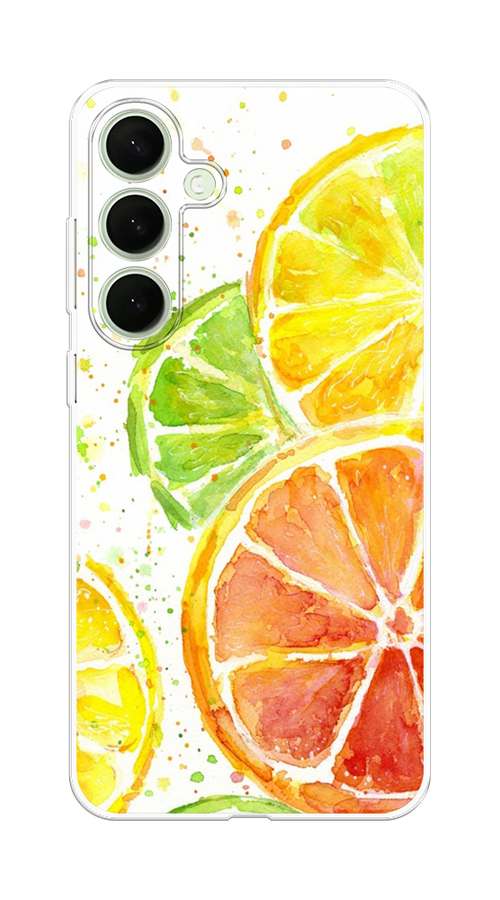 

Чехол на Samsung Galaxy S25 Plus "Цитрусовые", Белый;желтый;красный;зеленый, 2110450-1