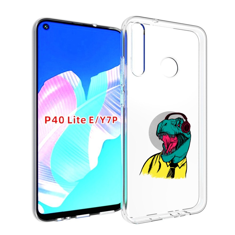 

Чехол бампер MyPads дино для Huawei P40 Lite E., Прозрачный, Tocco