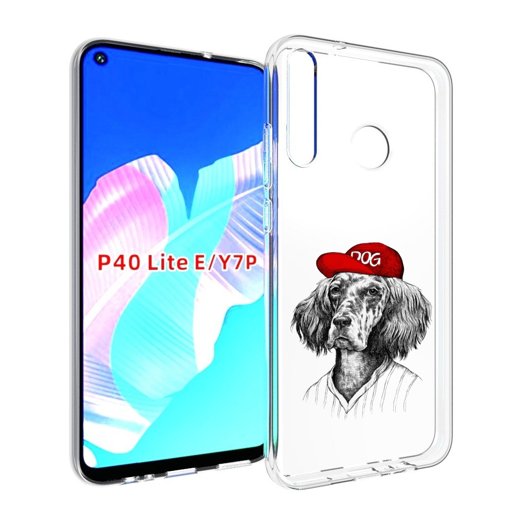 

Чехол бампер MyPads дог для Huawei P40 Lite E., Прозрачный, Tocco